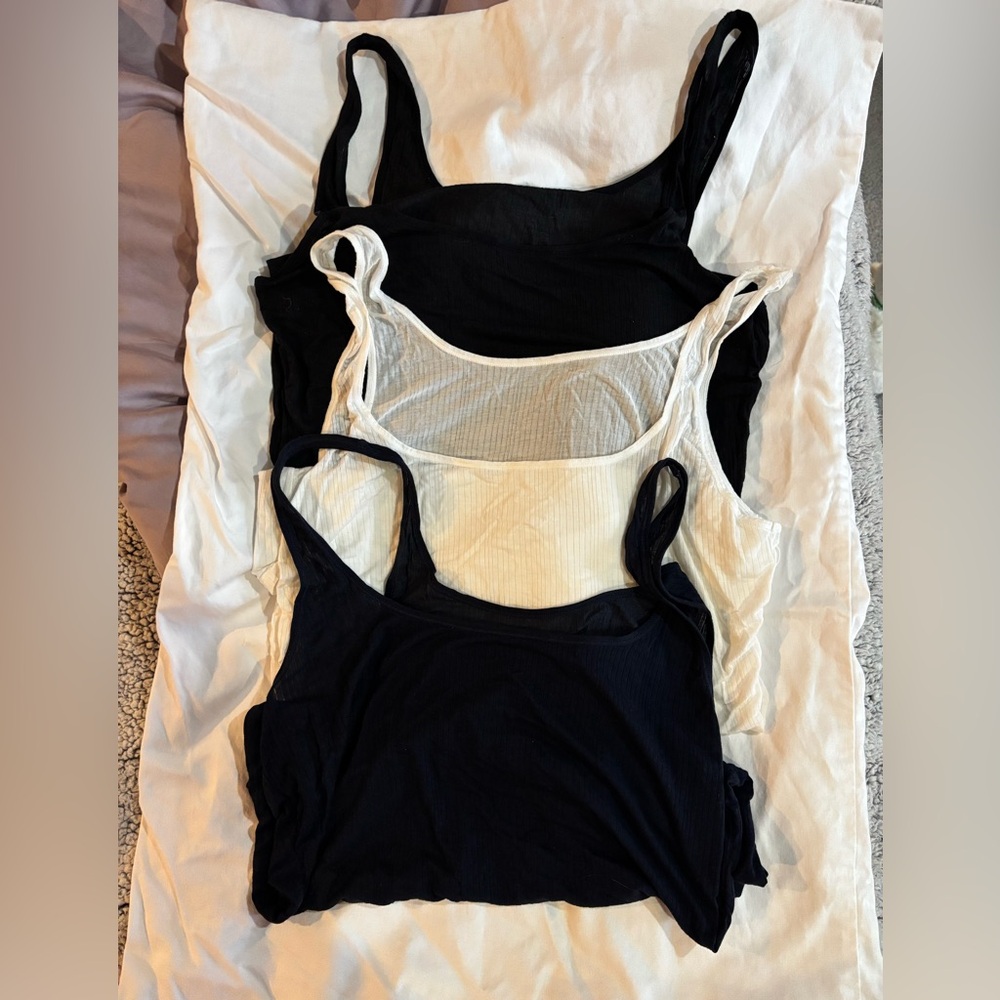Negative Underwear Whipped A Tops (3) in Navy, Black, White size M
